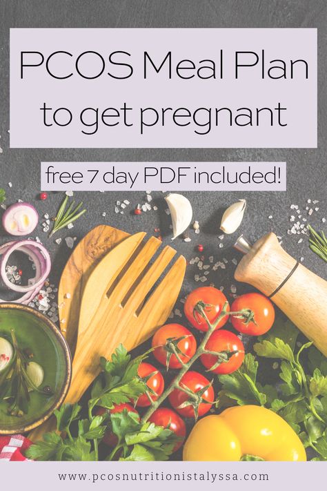 If you're trying to conceive with PCOS and don't know where to start in PCOS meal planning, take the guesswork out of it with this 7 Day PCOS diet plan that will improve your fertility. PCOS recipes & grocery list included! Healthy Recipes, Pcos Diet Plan, Pcos Meal Plan, Diet Plan, Pcos And Getting Pregnant, Foods To Get Pregnant, Pcos Diet, Fertility Diet Plan, Pcos Pregnancy