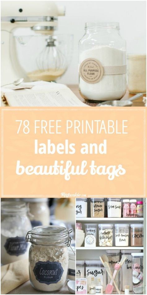 Organize and enrich your life with these 78 Free Printable Labels and Tags! via @tipjunkie Organisation, Pantry Labels, Soap Labels, Free Labels, Label Templates, Free Printable Tags, Printable Lables, Blank Labels, Diy Labels