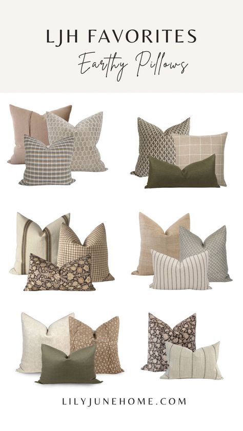 Decoration, Throw Pillow Combinations, Couch Throw Pillows, Couch Pillow Arrangement, Neutral Pillows, Beige Pillows, Throw Pillows Living Room, Pillow Combos, Scatter Cushions