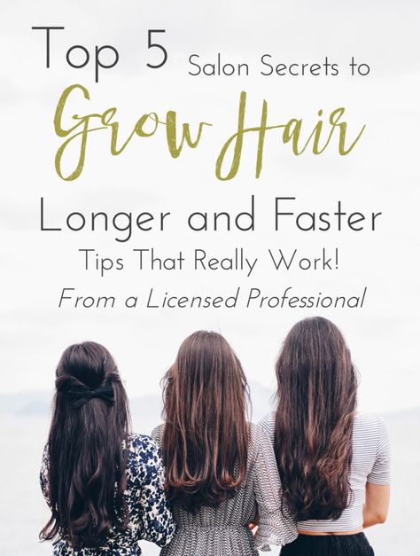 These are the best tips to grow long, healthy, happy hair fast! Learn the top salon secrets to grow your hair fast! Tips from a licensed professional! Hair Growth Tips, Ideas, Healthy Hair Tips, Hair Growth, Help Hair Grow, How To Grow Your Hair Faster, Ways To Grow Hair, Hair Growing Tips, Growing Your Hair Out