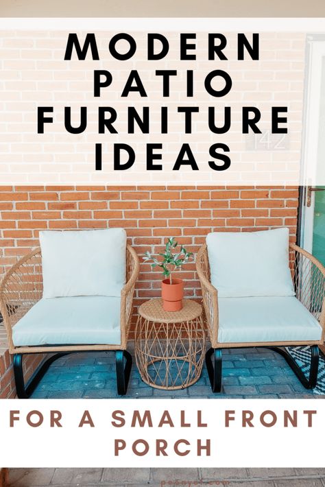 Wicker patio furniture set Ideas, Outdoor, Patio Furniture Sets, Small Patio Furniture, Outdoor Furniture Sets, Outdoor Patio Set, Small Patio Spaces, Patio Table, Modern Patio Furniture