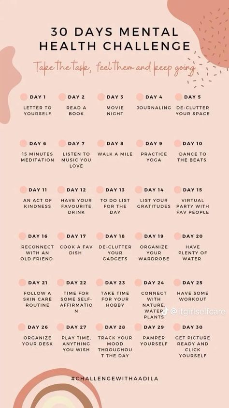 Mindfulness, Motivation, Fitness, 30 Days Challenge Self Care, 30 Day Self Growth Challenge, Productivity Challenge, Self Care Activities, Self Improvement Tips, Daily Challenges