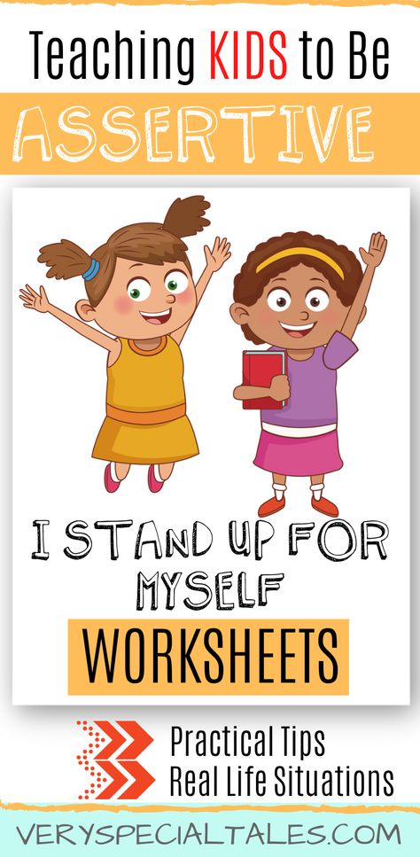 Assertive Communication for Kids (Worksheets: Tips and real-life situations). Assertiveness is an important communication skill that will improve your child’s social interactions and self-esteem. Teach kids how to communicate assertively/ Communication skills for kids / Social Skills for Kids #assertivecommunicationkids #assertiveness #communicationskillsforkids #socialskillsforkids #parentingtips #worksheets #communicationworksheetsforkids #communicationworksheets #assertivenessforkids Coping Skills, Social Skills Lessons, Teaching Social Skills, Child Communication Skills, Social Skills For Kids, Social Skills Activities, Communication Skills Activities, Social Emotional Learning, Social Emotional Activities