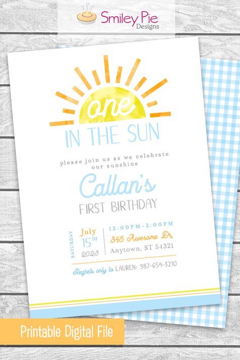 Summer First Bday Theme, Pool Themed First Birthday Party, One Year Old Pool Party Theme, Summer Birthday One Year Old, 1 Year Birthday Pool Party, 1 Year Summer Birthday Party, June 1st Birthday Boy, First Birthday Pool Party Themes, Summer Birthday Party Ideas For Boys 1st