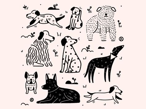 Tattoo, Character Design, Illustrators, Doodles, Tatoo, Dog Logo, Illustration Character Design, Dog Illustration, Dog Design