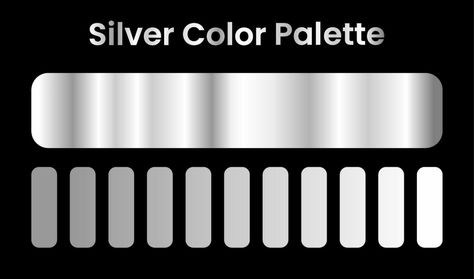silver color palette. gradient silver color Metal, Art, Adobe Photoshop, Colour Palettes, Colour, Color, Palette, Red Colour Palette, Colour Pallete
