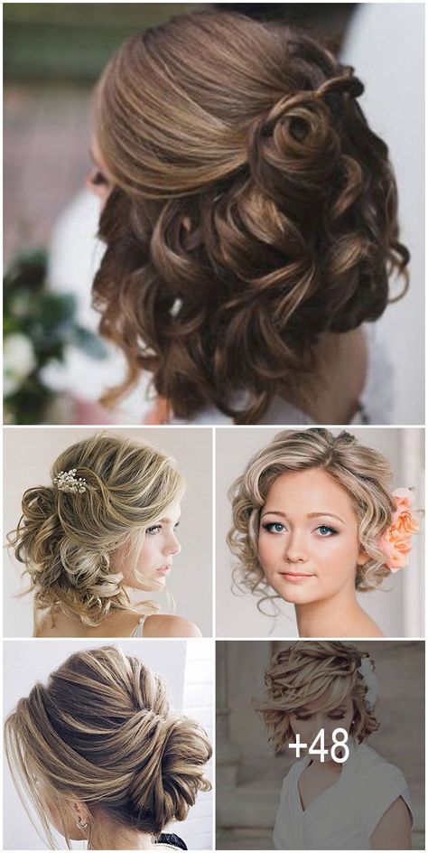 48 Short Wedding Hairstyle Ideas So Good You'd Want To Cut Your Hair ❤️ Just because you’re changing status you don't have to get extensions or grow out hair. See our collection of super wedding hairstyle ideas for short hair! See more: http://www.weddingforward.com/wedding-hairstyle-ideas-for-short-hair/ #weddings #hairstyles #weddinghairstyleideasforshorthair Bridal Hair, Wedding Hairstyles, Wedding Hairstyles For Long Hair, Bridesmaid Hairstyles Half Up Half Down, Wedding Hairstyles Updo, Best Wedding Hairstyles, Homecoming Hairstyles Updos, Bride Hairstyles, Short Wedding Hair