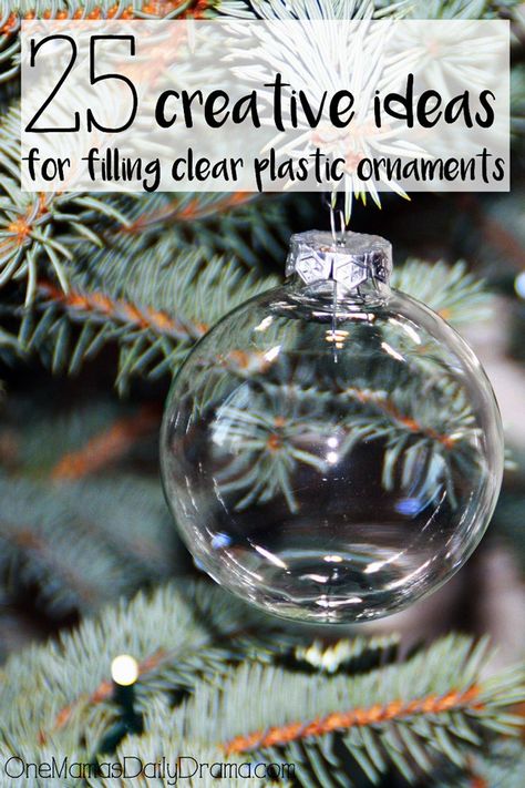 25 creative ideas for filling clear plastic ornaments | How to make a Christmas time capsule! Diy, Ornament, Crafts, Diy Christmas Ornaments Easy, Diy Christmas Ornaments, Dyi Christmas Ornaments, Diy Christmas Ornament, Christmas Ornaments To Make, Clear Christmas Ornaments