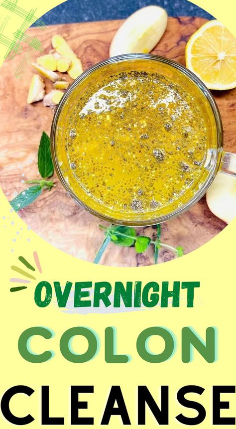 Colon Cleanse Recipe Overnight Fitness, Detox, Nutrition, Healthy Recipes, Smoothies, Ideas, Colon Cleanse Detox Drink, Healthy Juice Cleanse, Colon Cleanse Drinks