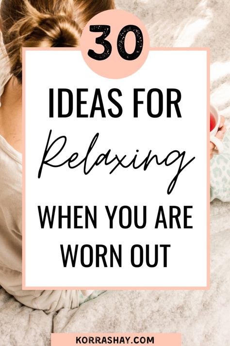 30 ideas for relaxing when you are worn out! These ideas for how to relax are so helpful when you are work out and really in need of a relaxing day. So try these relaxing ideas next time you need to destress and unwind. #destress #relaxing #relaxation #stressfree Fitness, Inspiration, Yoga, Instagram, Happiness, Gardening, How To Relax Your Mind, How To Relax Yourself, Self Care Routine