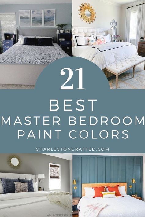 21 best master bedroom paint colors Home Décor, Designers, Interior, Design, Bedroom Paint Colors Benjamin Moore, Best Bedroom Paint Colors, Best Color For Bedroom, Paint Colors For Bedrooms, Coastal Bedroom Paint Colors