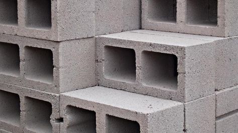 What is the weight of a cinder block? | Reference.com Diy, Concrete Building Blocks, Concrete Building, Paving Slabs, Limestone Block, Concrete Bricks, Brick Block, Concrete Masonry Unit, Concrete Blocks