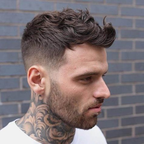 101 Short Back & Sides Long On Top Haircuts To Show Your Barber in 2018 Mens Haircuts Fade, Haircuts For Balding Men, Wavy Hair Men, Fade Haircut Styles, Haircuts For Men, Types Of Fade Haircut, Fade Haircut, Thick Hair Styles, Long Hair On Top