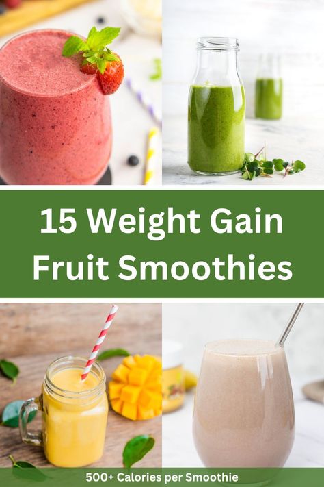 Boost your morning calorie intake with weight gain fruit smoothies! These high-calorie treats are not only delicious, but also easily digestible and perfect for weight gain. Snacks, Fitness, Smoothie For Weight Gain Healthy, Smoothies For Weight Gain, Protein Smoothie Recipes, Protein Shake Recipes, Healthy Protein Shakes, Protein Drinks, Protein Smoothies
