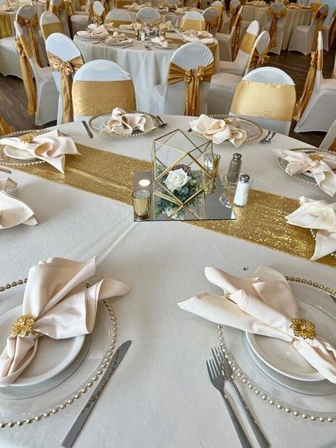 Tables, Gold Table Decorations, Gold Table Runners, Gold Tablecloth, Gold Table Settings, Gold Table Decor, Gold Table Setting, Gold Party Decorations, Gold Centerpieces