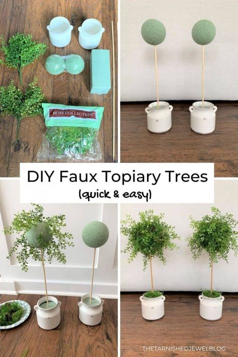Trees, Fresh, Diy, Topiary Trees, Artificial Topiary, Moss, Garten, Tree, Homemade
