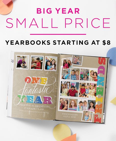 Make it a school year to remember with yearbooks starting at just $8. | Shutterfly Pre K, School Yearbook, School Year, Yearbook Themes, Elementary Yearbook Ideas, Year Book, Yearbook, Yearbook Pages, Yearbook Design