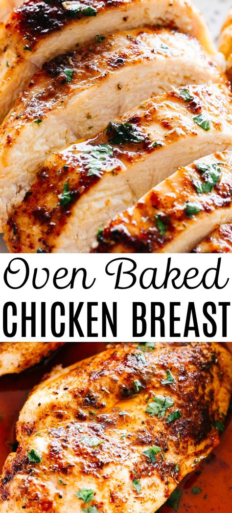 Healthy Recipes, Oven Baked Chicken Breasts, Oven Baked Chicken, Baked Chicken Breast, Oven Baked Chicken Breast Recipe, Crispy Baked Chicken Breast, Baked Chicken Recipes Oven, Easy Oven Baked Chicken, Easy Baked Chicken Breast