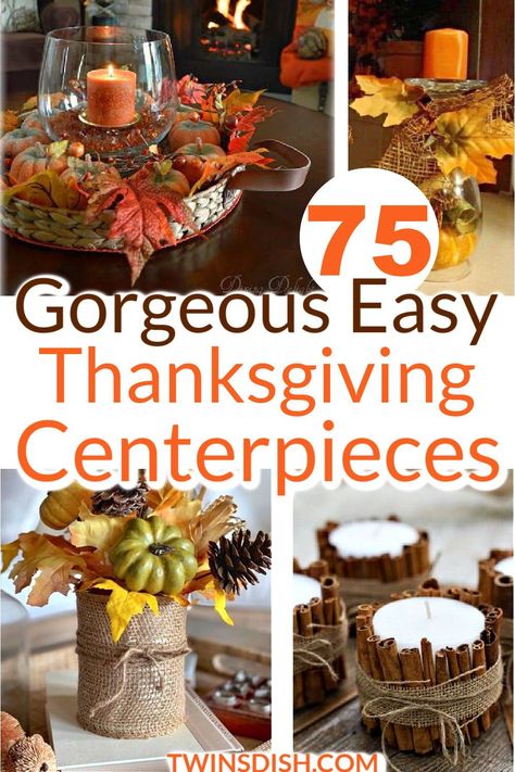 Beautiful easy DIY Thanksgiving centerpieces for the table. Gorgeous crafts and fall decorations to make and sell. Art, Thanksgiving Crafts, Halloween, Diy Thanksgiving, Thanksgiving Decorations Diy Table, Thanksgiving Centerpieces Diy, Thanksgiving Centerpiece Diy Kids, Thanksgiving Table Centerpieces Diy, Diy Thanksgiving Centerpieces