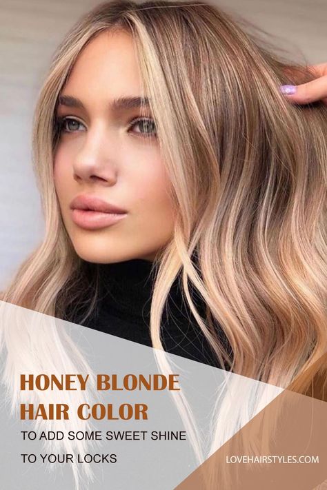 Want to pull off effortless honey blonde hair color? Before bringing it to life, check out our inspo ideas: caramel balayage hair, bright highlights, warm golden ombre, and lots of charming shades are here! #lovehairstyles #honeyblonde
