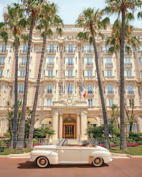JETSET CLASSICS™ on Instagram: “The InterContinental Carlton in Cannes, among the most iconic hotels of the French riviera, and a 1941 Ford Super Deluxe parked at the…” Nice, Instagram, Places, Photo, France Aesthetic, Turismo, French Aesthetic, Voyage, Carlton