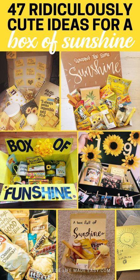 Care Packages, Diy, Appreciation Gifts Diy, Care Package, Gifts In A Box, Best Gift Ideas, Cute Gift Boxes, Diy Best Friend Gifts, Teacher Gift Baskets