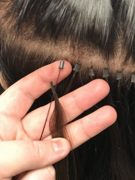 Microbead Hair Extensions – Sharing the pros and cons, maintenance, cost, process and answering common faq's. #microbead #microbeadhairextensions #hairextensions #extensions #hairstyle #hairstyles #hairdo #haircut #longhair #brunette #glueinextensions #bondedextensions #tapeinextensions #haircare #hairproducts #beauty #eave #tapeins Extensions, Popular, Hair Extension Tips And Tricks, Tape In Hair Extensions, Micro Bead Hair Extensions, Hair Extensions Before And After, Types Of Hair Extensions, Bead Hair Extensions, Extension Hairstyles
