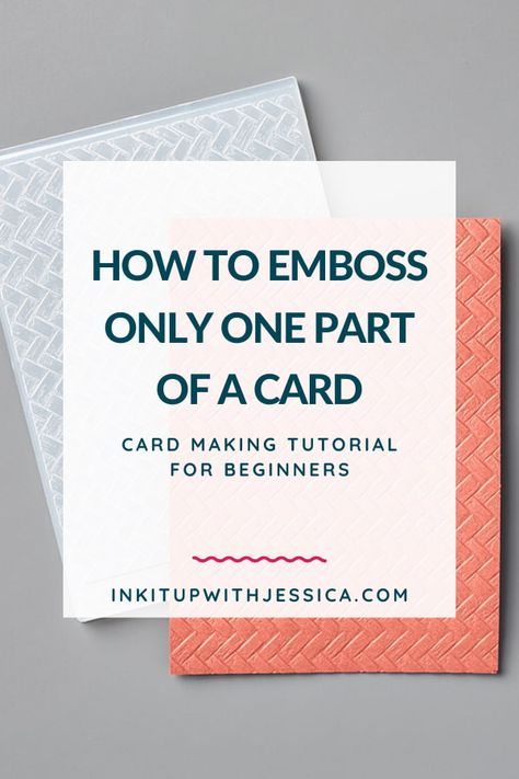 Cardmaking, Stamping Techniques Card Tutorials, Card Making Tips, Card Making Techniques, Embossing Techniques, Card Making Tools, Stamping Up Cards, Embossing Machines, Card Making