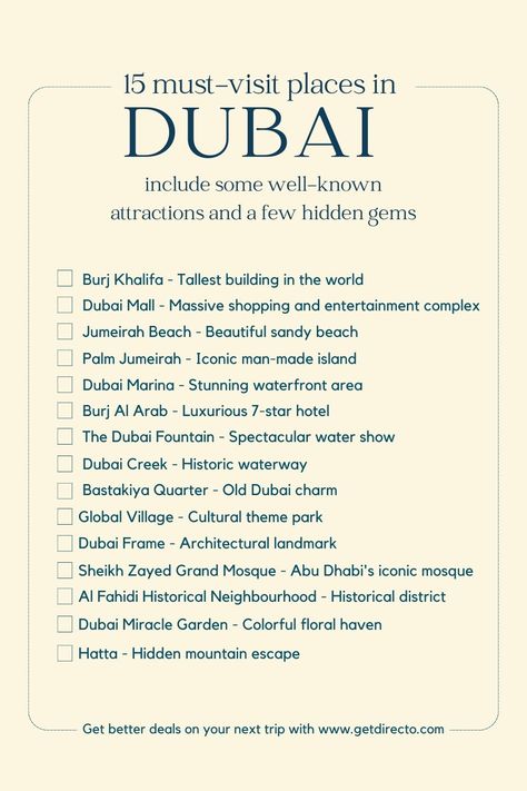 Must-visit places in Dubai Instagram, Trips, Dubai, Dubai Must See, Dubai Trip, Dubai Things To Do, Dubai Travel Guide, Dubai Guide, Dubai Vacation