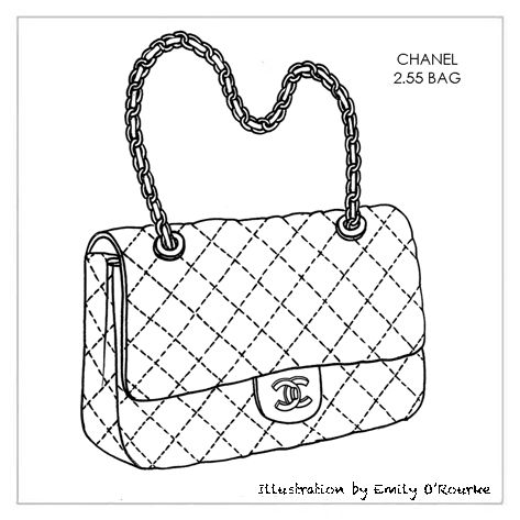 CHANEL - 2.55 BAG - Designer Handbag Illustration / Sketch / Drawing / CAD / Borsa Disegno Louis Vuitton, Chanel Handbags, Louis Vuitton Handbags, Chanel, Valentino, Chanel 2, Chanel Bag, Chanel Purse, Vintage Louis Vuitton