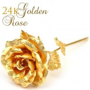 Valentino, 24k Gold Rose, Gold Dipped Rose, Gold Dipped, Gold, 24k Gold, Gold Foil, Golden Rose, Blue Gold