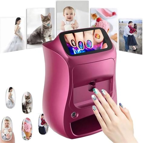 Amazon.com: 3D Smart Automatic Nail Printer Machine,3D Nail Art Printer,Portable Digital Mobile Nail Art Printer,with Touch Screen, 10 Seconds Painting, for Nail Studio/Manicurist/Nail Lovers : Beauty & Personal Care Art, 3d, 3d Nails, Studio, Touch Screen, Nail Printer, Ink Cartridge, Tech Toys, Glue On Nails