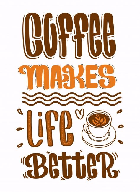 Coffee Quotes, Coffee Art, Coffee Shop Quotes, Coffee Is Life, Coffee Quote Svg, Coffee Humor, Coffee Lover, Coffee Addiction, Coffee Illustration