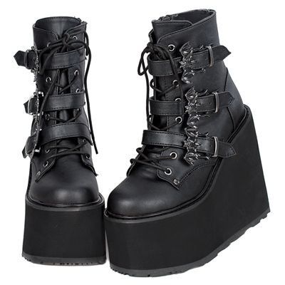 Grunge Outfits, Goth Shoes, Gothic Shoes, Goth Boots, Demonia Swing, Demonia Shoes, Grunge Shoes, Shoe Boots, Swag Shoes