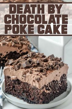 Smores Dessert, Diy Dessert, Cake Mix Ingredients, Chocolate Poke Cake, Torte Cupcake, Slow Cooker Desserts, Poke Cake Recipes, Chocolate Dessert Recipes, Poke Cake