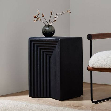 Black Modern Side Tables, Contemporary Side Tables, Black Side Table Living Room, Black Side Table, Square Side Table, Furniture Side Tables, Modern Side Table, Living Room Side Table, Modern End Tables