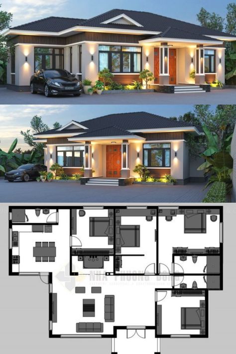Small House Design Plans, House Layout Plans, Affordable House Plans, Bungalow Style House Plans, Bungalow House Plans, Modern House Plans, Modern Bungalow House Plans, Modern Style House Plans, One Storey House