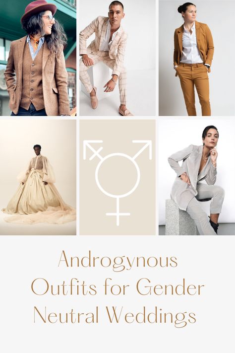 Inspiration for Unisex, A-Gender, Androgynous and Gender Fluid Wedding Wear. Find the perfect LGBTQIA+ formal wear in this list of designers and online stores. #non-binary #genderfluid #weddingwear #weddinginspiration #lgbtqiaweddinginspiration Designers, Outfits, Unisex, Boho, Formal Wear, Women Suits Wedding, Nonbinary Wedding Outfit, Lesbian Suits Wedding, Queer Weddings