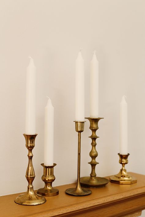 Chandeliers, Brass Candle Holders Decor, Tall Candle Holders Decor, Brass Candlesticks Decor, Candle Stick Decor Ideas, Candle Holders Decor Ideas, Candle Stick Holders Decor, Thrift Decor, Candle Table Decorations