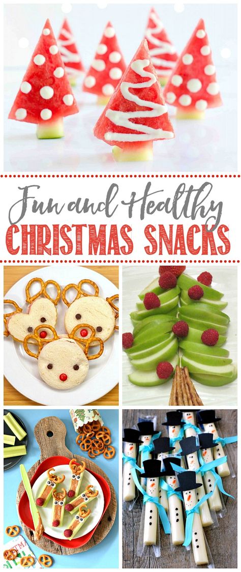 Lots of fun and healthy Christmas snacks! Perfect for Christmas parties, class treats, or just a fun holiday treat! Great ways to balance out all of the junk food this season. #healthysnacks #christmassnacks #healthysnacksforkids #christmasfoodideas #funfoodideas #christmasrecipes Snacks, Pre K, Healthy Christmas Treats, Healthy Christmas Snacks, Christmas Snacks, Healthy Christmas Recipes, Healthy Holiday Treats, Christmas Lunch, Fun Holiday Treats