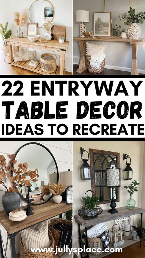 Entryway Table Decor Ideas Decoration, Inspiration, Foyers, Ideas, Tables, Design, How To Decorate Entryway Table, Entryway Table Decor, How To Decorate A Console Table