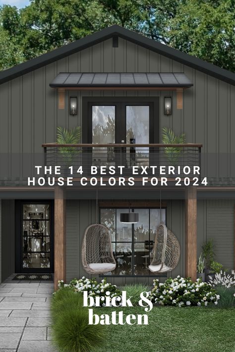 We're excited to present our list of the best exterior house colors for 2024. Whether you desire something dark and moody or light and bright, there’s a designer-approved hue here for everyone. View the full list and let us know which color is your favorite: https://bit.ly/3R3XXux Design, Exterior, Home, Outdoor, Colour Schemes, Haus, Color, Colours, Exterior Design