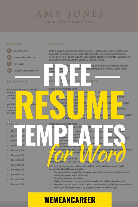 Looking for a free, downloadable resume template? Sign up for our resume tips and download this template for free. You can easily adjust it in Word. #resumetemplate #resume #jobsearch #landajob #freeresume Job Resume Template, Resume Writing Services, Job Resume, Sample Resume Format, Resume Tips, Best Resume Format, Resume Writing, Resume Examples, Best Free Resume Templates
