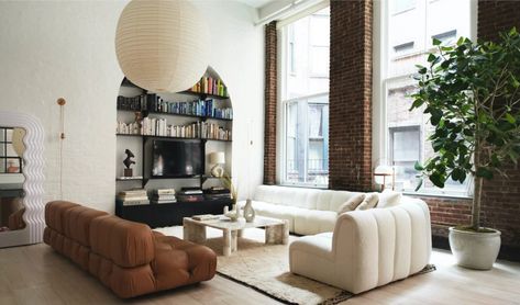 Supermodel Elsa Hosk is selling her artsy SoHo loft for $3.5 million - Los Angeles Times Apartment Living, Lofts, Soho Loft, Loft, Soho Apartment, Loft Interiors, Living Spaces, Villa, Beautiful Interiors