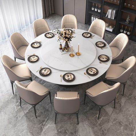 Dining Table Marble, Round Dining Table Modern, Round Dining Table Sets, Dining Table Design Modern, Modern Round Dining Room Table, Round Dining Room Table, Dining Table Design, Round Marble Dining Table, Round Dining Table