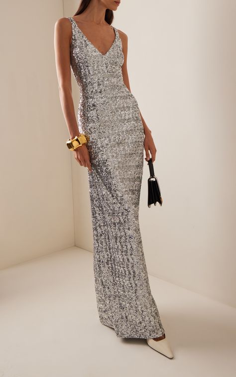 Sequined Gown By Michael Kors Collection | Moda Operandi Haute Couture, Dresses, Outfits, Couture, Fashion, Beautiful Dresses, Bal, Robe, Beautiful Gowns
