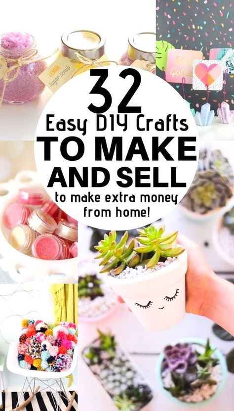 Are you looking to make some extra money this summer by making handicrafts? Here are 32 DIY projects to make and sell to make extra money for summer. Try these best summer crafts to make and sell ideas today! Diy, Things To Sell, Etsy, Make And Sell, Diy Projects To Sell, Bricolage, Diy Projects To Make And Sell, Diy Crafts To Sell, Easy Diy Projects