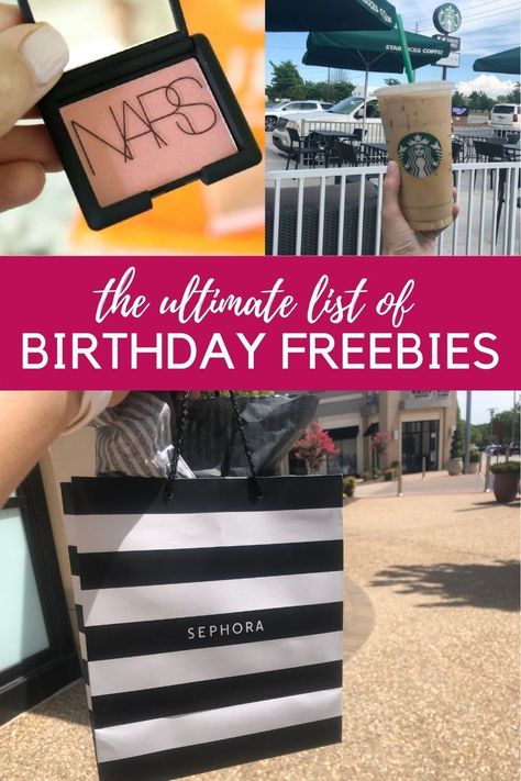 The ULTIMATE List of Birthday Freebies You can get this year! Over 65 Different Freebies to Choose From! Life Hacks, Muffin, Ideas, Free Birthday Gifts, Birthday Deals, Free Birthday Stuff, Birthday Free Stuff, Birthday Freebies, Freebies On Your Birthday