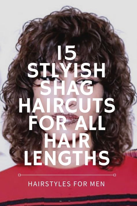 Admirers of '70s style, cheer! The shag haircut is authoritatively back. The best part is that the flexible trim suits a wide assortment of haircuts – from straight and fine to thick and wavy – just as in various lengths.  #women #hair #stylish #haircut #hairstyle Thick Wavy Haircuts, Medium Shag Haircuts, Haircuts For Wavy Hair, Thin Curly Hair, Medium Shaggy Hairstyles, Haircuts For Frizzy Hair, Shaggy Hair, Long Shag Haircut, Shaggy Curly Hair