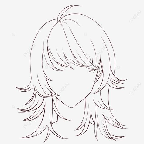 Cartoon Hair, How To Draw Anime Hair, Draw Hair, Anime Hairstyles, Drawing Hair Tutorial, Girl Hair Drawing, Anime Hair, How To Draw Hair, Female Anime Hairstyles